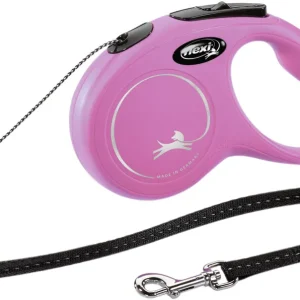 flexi New CLASSIC Seil S 5 Meter pink Roll-Leine für Hunde Finale Aktion